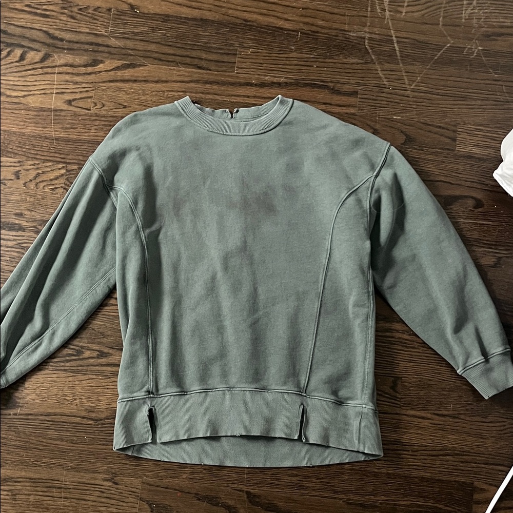Aerie Women's Crewneck Sweater in Sage Green